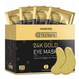Maskiss 24K Gold Eye Mask, 25 Pairs New Box Exp