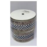 New Lot of 2, 2.5 Inch Brown Velvet Wired Ribbon