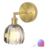 New Battery-Operated Vintage Tulip Wall Sconce,