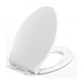 New Elongated Toilet Seat, 18.5ï¿½ Soft/Slow Close