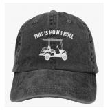 New This is How I Roll Golf Cart Hat, Funny