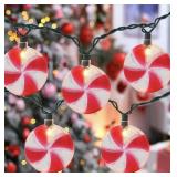 Christmas Tree Decorations Lights, 8.5Ft Candy