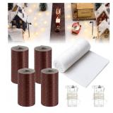 New VitalCozy 7 Pcs Christmas Village Reddish