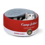 Can-Shaped Cat Bed with Privacy Cover -