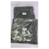 New Lot of 2 Pack of 2, Sage Green Velvet Throw