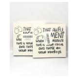 2-5" Wooden Decor For Office,That Awful Moment