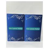 New 2 Ct Solar Lantern Outdoor Hanging Lights