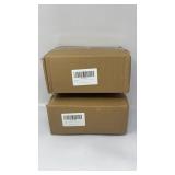 New Lot of 2 ZEBMOON 1 LB Black Orange Crinkle