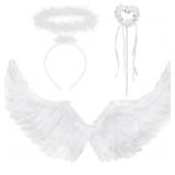 Angel Wings and Halo with Fairy Wand - 3 Piece