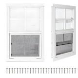 COLORPAPA 2 Pack Shed Windows,24" x 36" Small