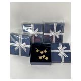 New Lot of 4, Clover Necklace Pendant Earring