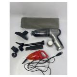 2pc small vacuums with attachments, Used needs
