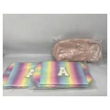 1 Pc Women Durable Letter a Cosmetic Bag for