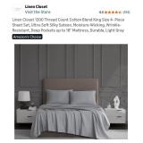 New king Linen Closet 1200 Thread Count Cotton