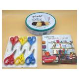 New cookies, childrenï¿½s book and scissors cookies