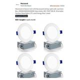 Meconard 4 Pack 4 Inch LED Recessed Ceiling Light