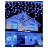 Huge roll of blue LED string lights tested new