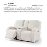 New VANSOFY Recliner Loveseat Cover with Middle