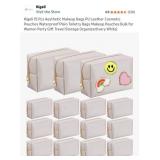 New Kigeli 15 Pcs Aesthetic Makeup Bags PU
