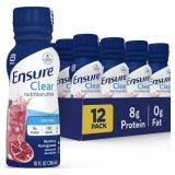 New Ensure Liquid Clear Nutrition Drink, 0g fat,
