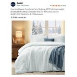 New Oversized Queen Comforter Sets SkyBlue,3PCS