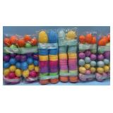 New 112-Pack Fillable Easter Eggs with Hinge Bulk