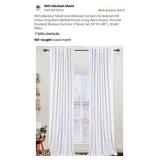 New 100% Blackout Shield Linen Blackout Curtains