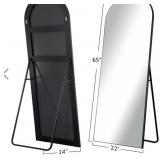 NeutypeChic 64-in H x 21-in W Arched Top Mirror.