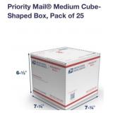 New Priority Mail Medium Cube Shaped Box -