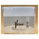 New queen microfiber duvet set