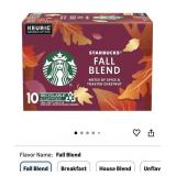 New Starbucks K-Cup Coffee Pods, Fall Blend