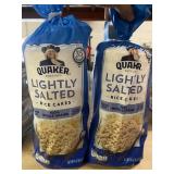Lot of 2 Quaker Large Rice Cakes, Lightly Salted,