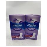 Lot of 2 46 count Always Daily Extra