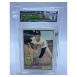 Graded Vintage Dick Stigman 1961 Topps Set Break