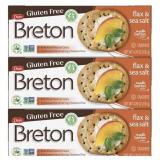 New Breton Gluten Free Flax & Sea Salt Crackers