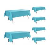 New 6Pcs 60x 84 inch Vinyl Tablecloths with