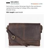 New Oak Leathers Leather Messenger Bag for Men