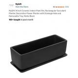 MyGift 14 Inch Ceramic Indoor Plant Pot,