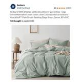 New Bedsure 100% Washed Cotton Duvet Cover Queen