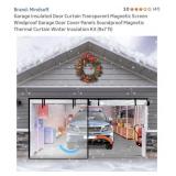 New Garage Insulated Door Curtain Transparent