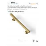 New Goo-Ki Brushed Gold Zinc Alloy Cabinet