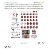 New 6.2 Ft Christmas Ornament Display Stand Tree,