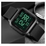 New Menï¿½s Digital Watch for Men, Stainless Steel