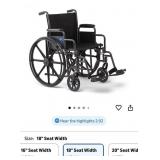 Medline Comfortable Folding Wheelchair with