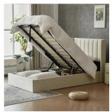 YUHUASHI Queen Size Hydraulic Storage Bed,