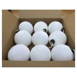 New 9 PCS Velvet Christmas Balls Ornaments 4inch&