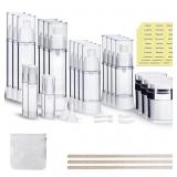 New 34 Pack Airless Pump Jars Set,
