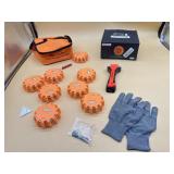 New 8 pack LED road flares window cracker,