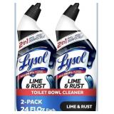 Lysol Lime & Rust Toilet Bowl Cleaner Liquid, For