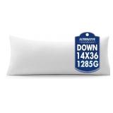 MIULEE 14x36 Synthetic Down Alternative Pillow